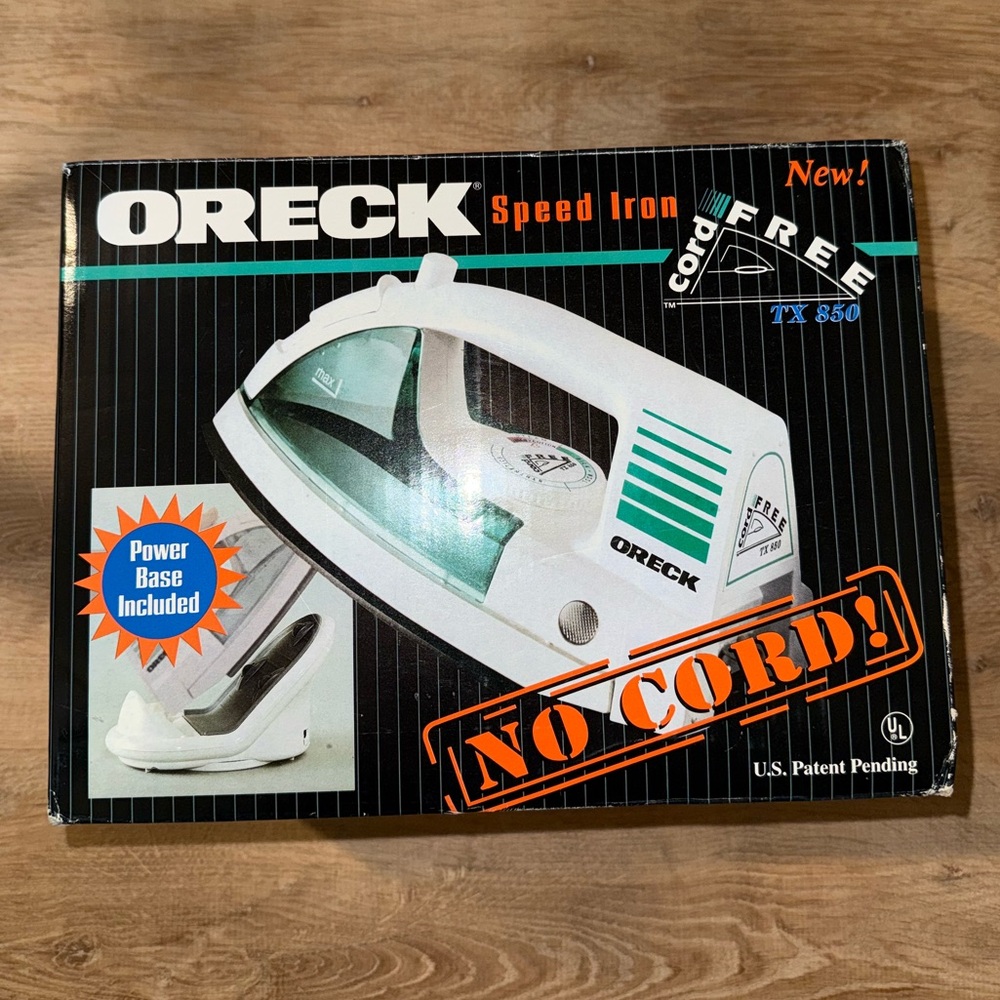 Brand new - Oreck cordless iron tx 850